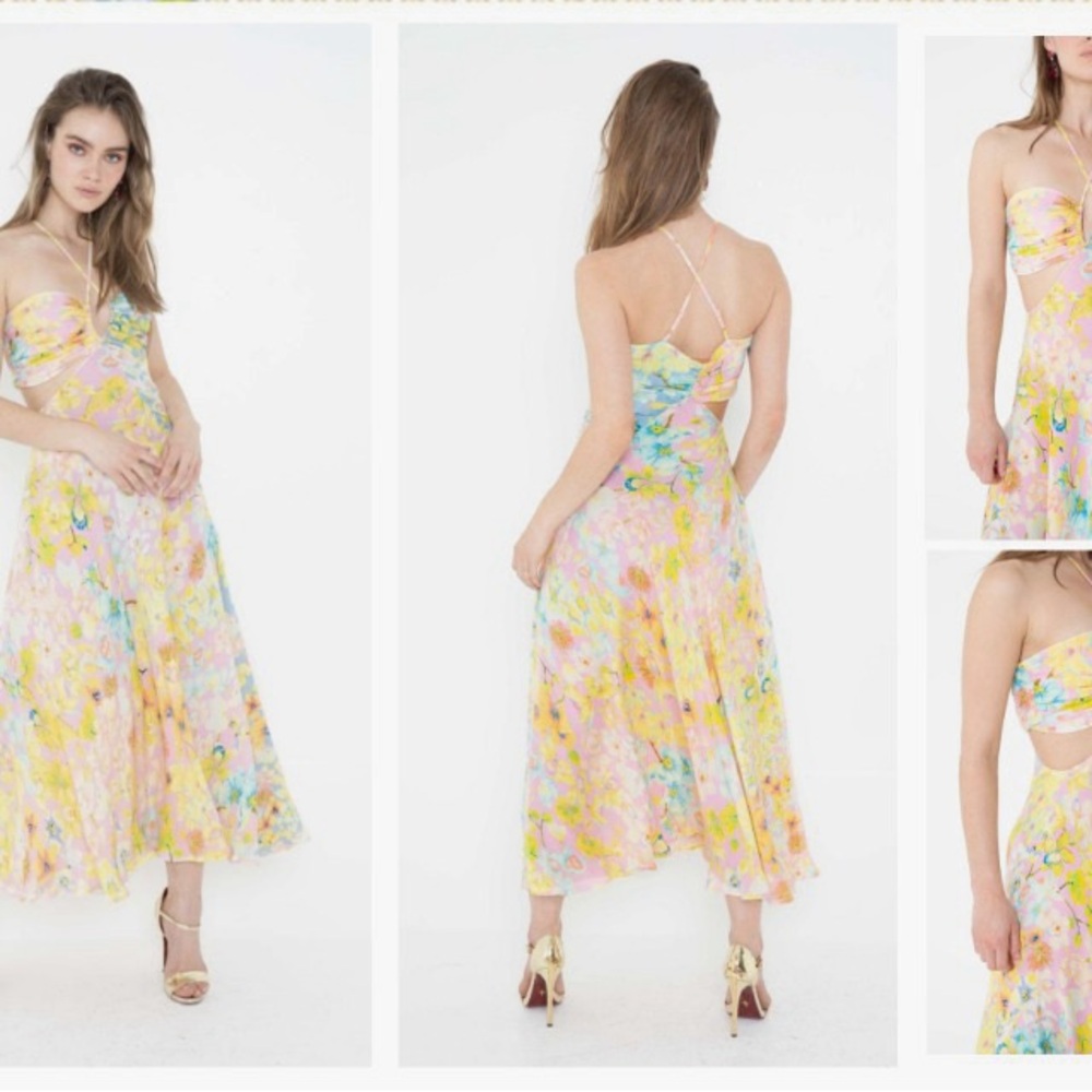 POP OF COLOR Flower Sundress!!! High quality and Adorb!!